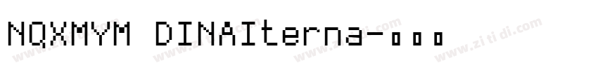 NQXMYM DINAIterna字体转换